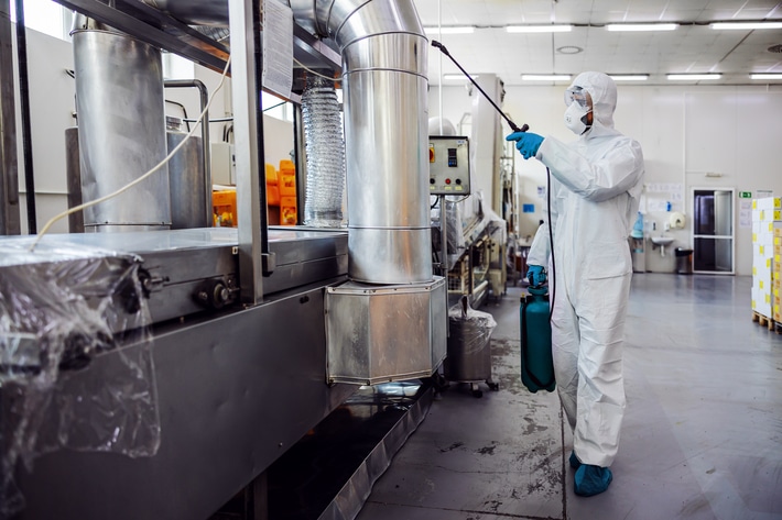 Desinfección y limpieza en la industria alimentaria