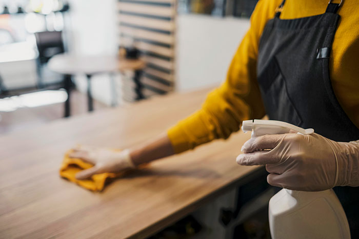 ¿Cómo guardar correctamente los productos de limpieza en un restaurante?