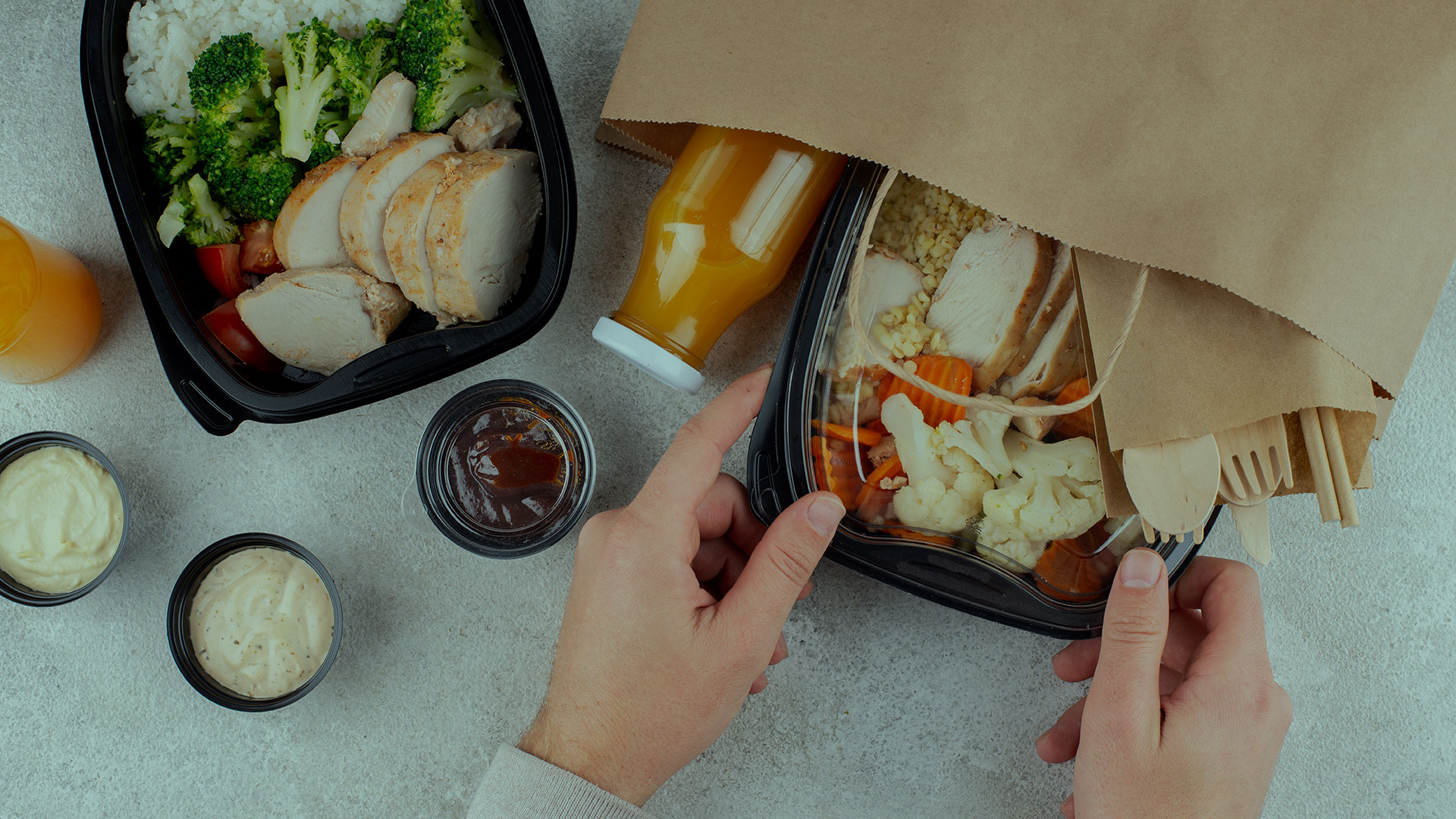 Envases de comida para llevar, envases take away