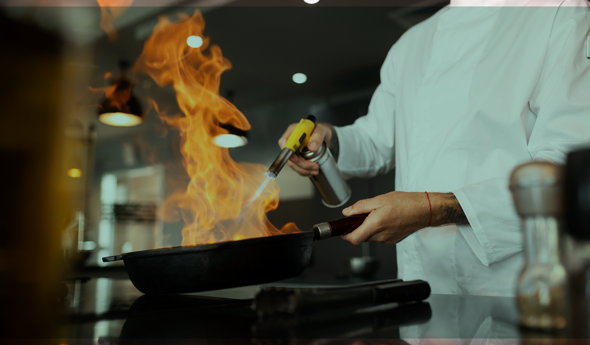 Menaje en un restaurante